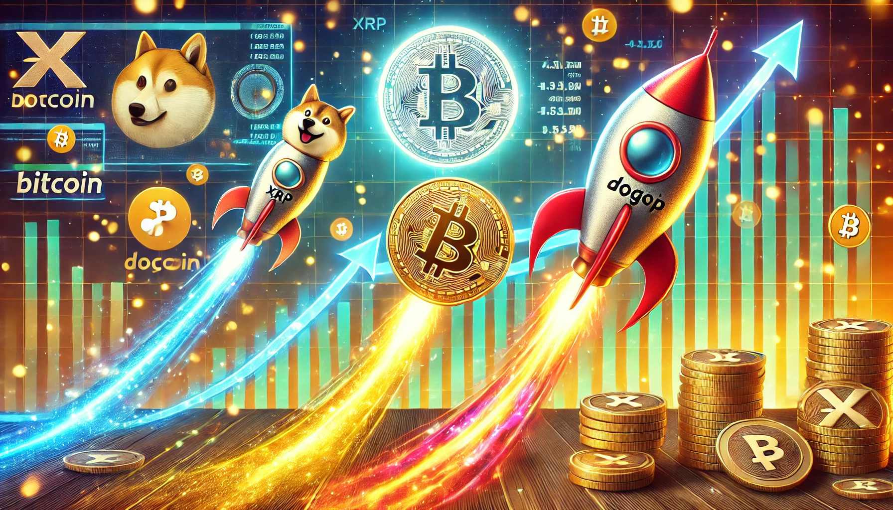 Altcoins como XRP e Dogecoin bateram o Bitcoin em 2024.